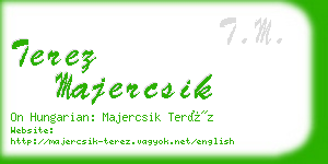 terez majercsik business card